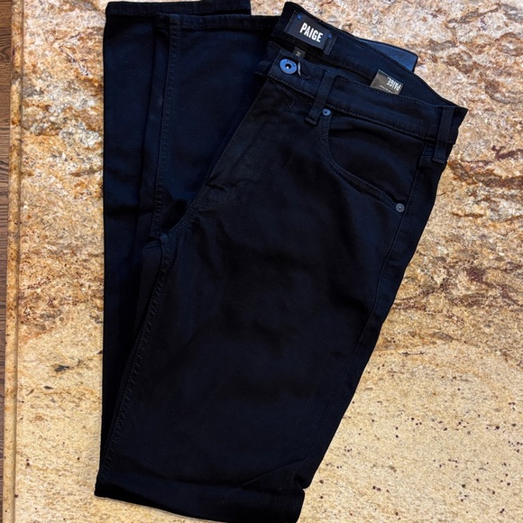 PAIGE Men's Black Slim Jeans